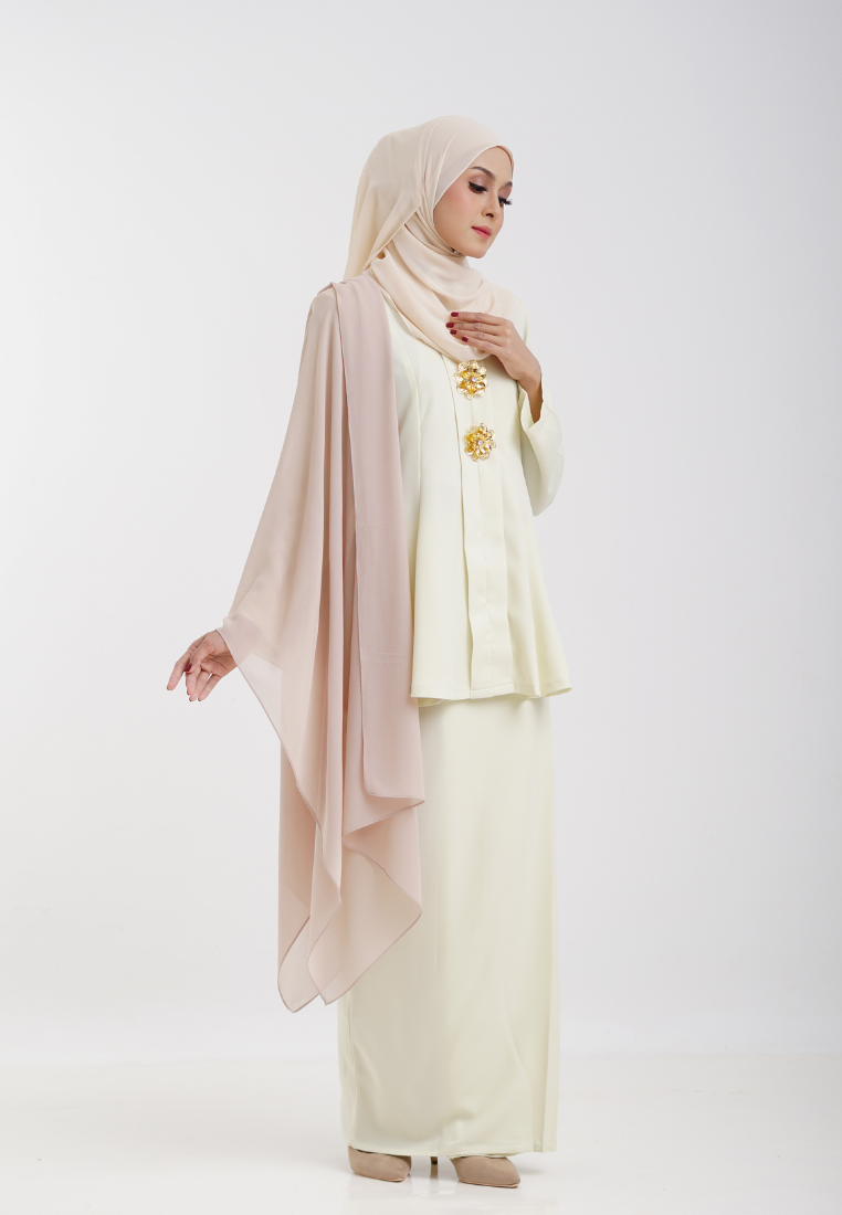 Kebaya Ratu - Light Yellow