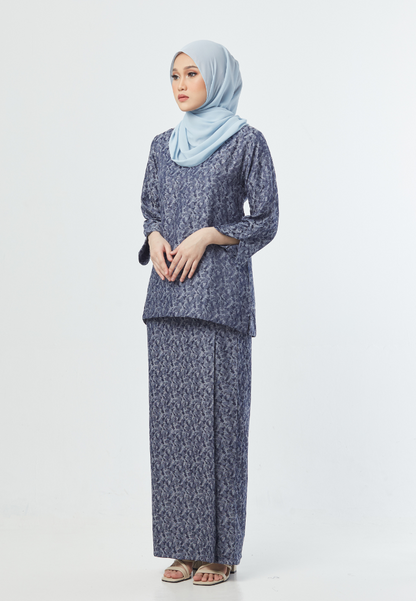 Khaleeda Kurung Kedah | Navy Blue