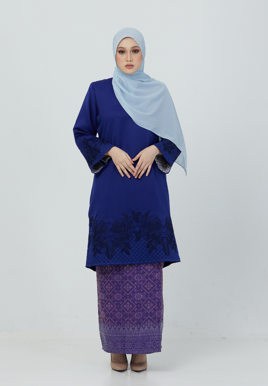 Kurung Gemersek | Royal Blue