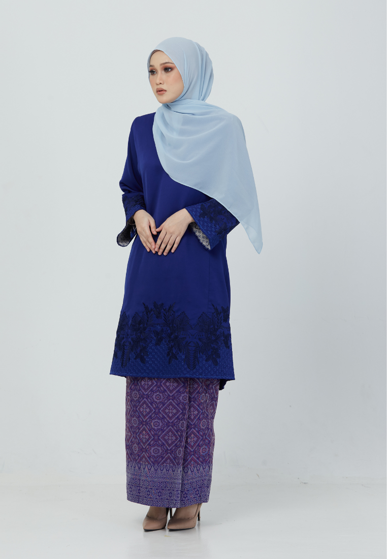 Kurung Gemersek | Royal Blue