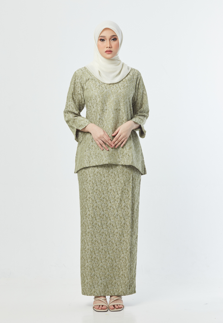 Khaleeda Kurung Kedah | Sage Green