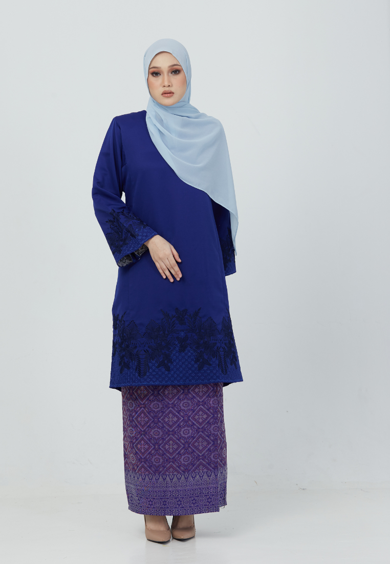 Kurung Gemersek | Royal Blue