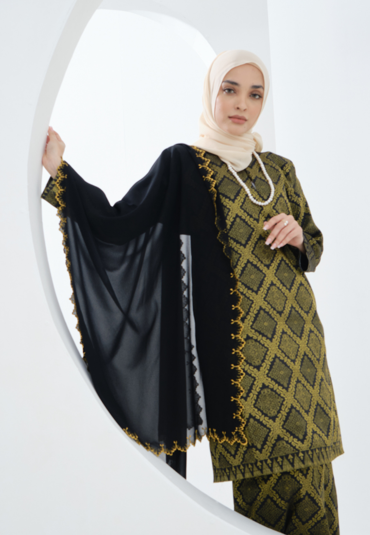 Songket Cenderawasih  - Black