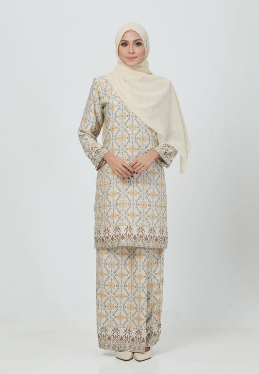 The Emerald Kurung | Nude