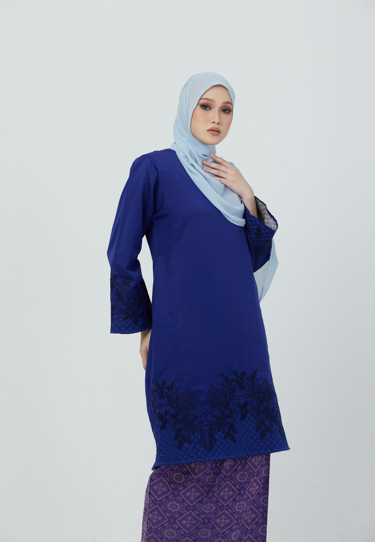 Kurung Gemersek | Royal Blue