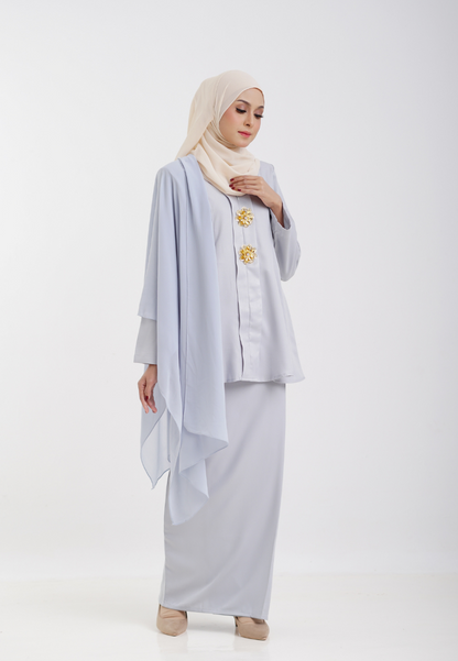 Kebaya Ratu - Light Grey