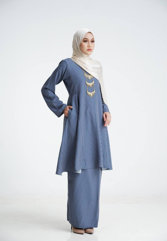 Kurung Khalsom - Royal Blue