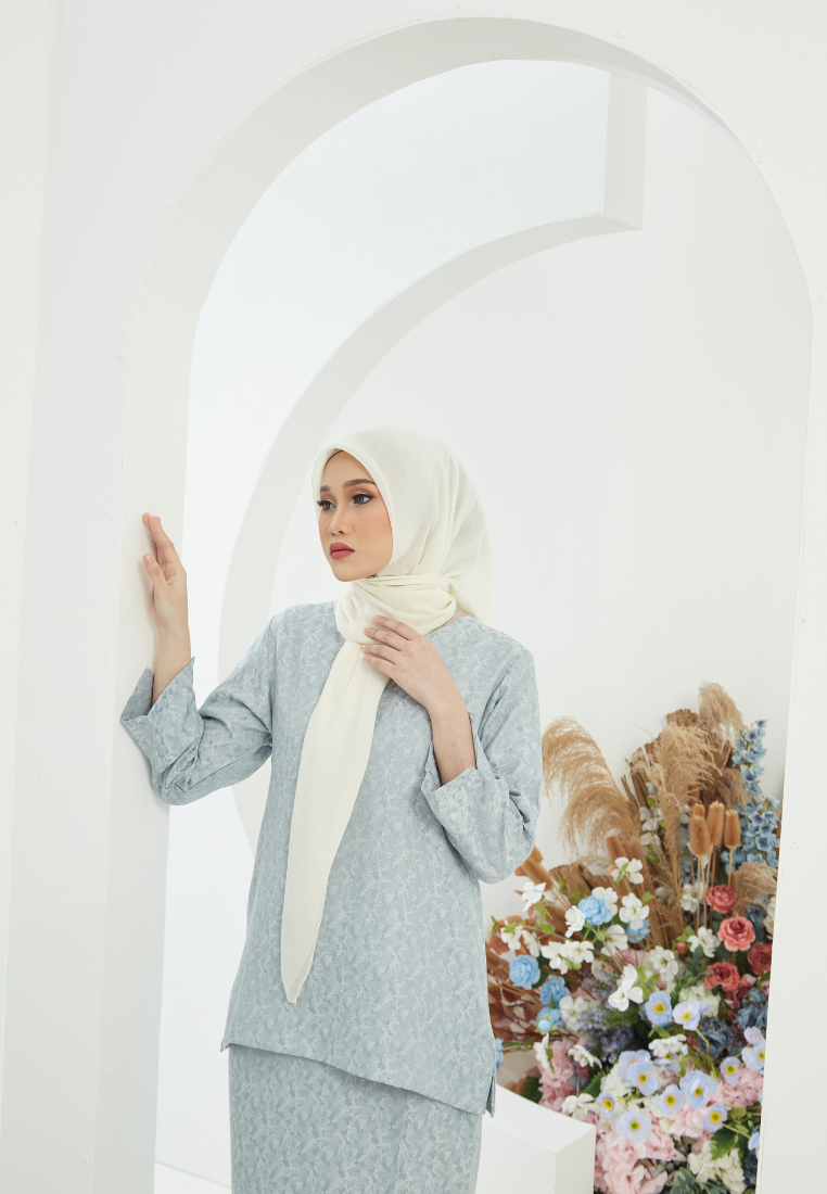 Khaleeda Kurung Kedah | Grey