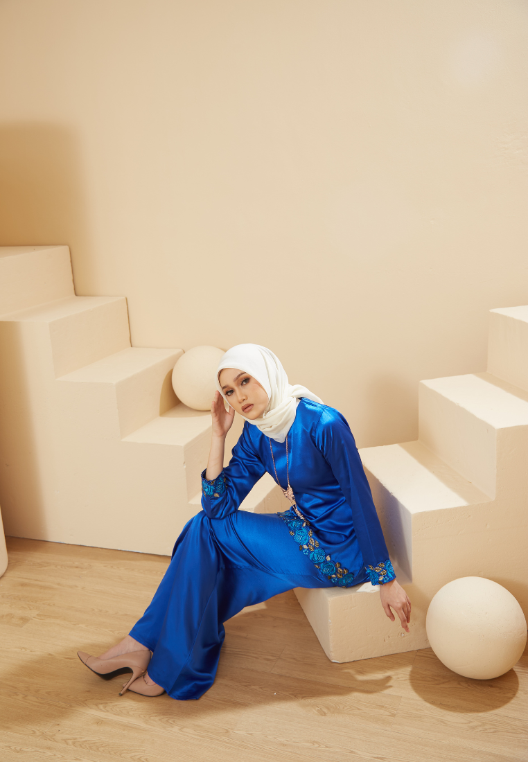 Kurung Moleq - Royal Blue