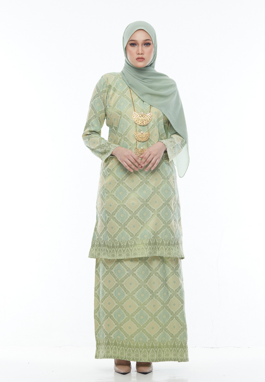 Songket Cenderawasih - Lime Green