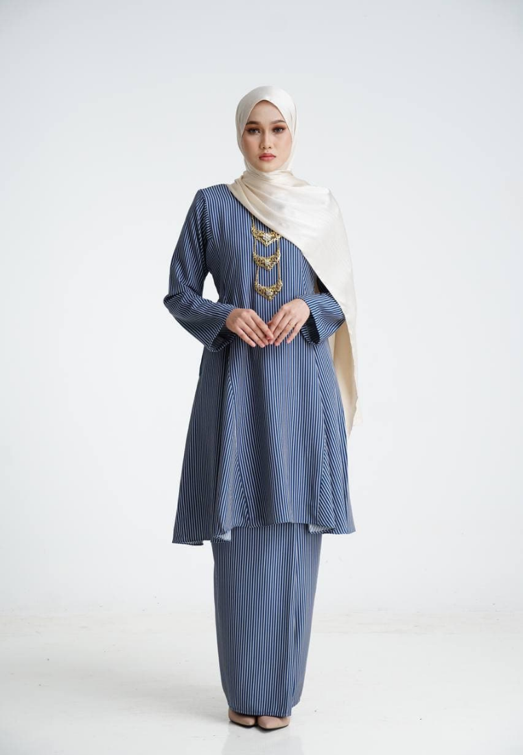 Kurung Khalsom - Royal Blue