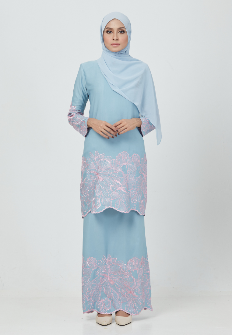 Rosey Kurung | Baby Blue