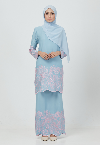 Rosey Kurung | Baby Blue