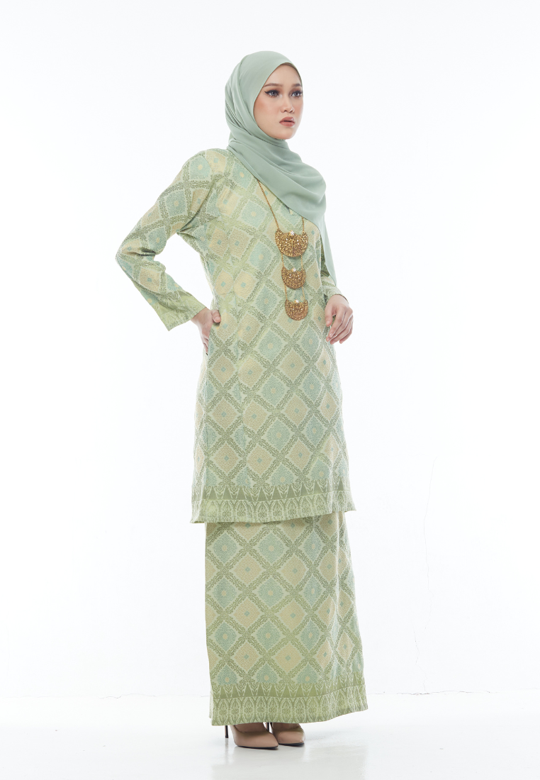 Songket Cenderawasih - Lime Green