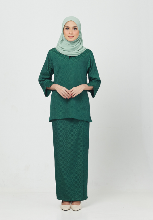 Kurung Kedah Melur | Green Jade