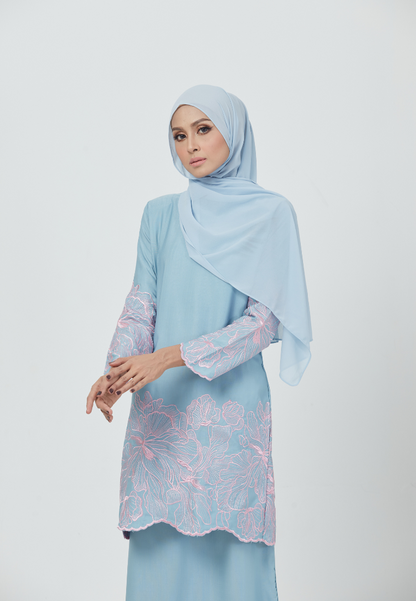 Rosey Kurung | Baby Blue