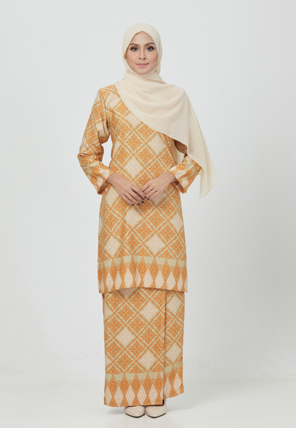 The Emerald Kurung | Orange