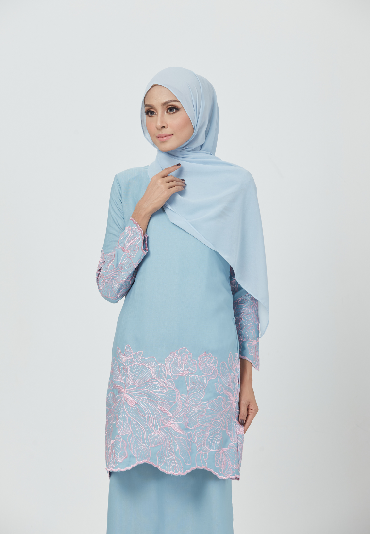 Rosey Kurung | Baby Blue