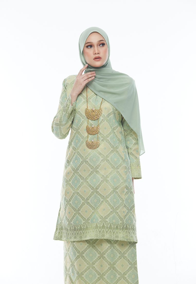 Songket Cenderawasih - Lime Green