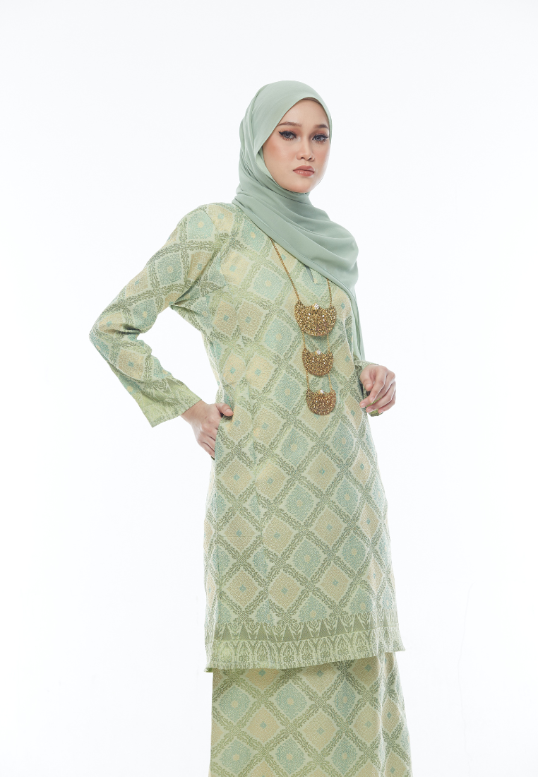 Songket Cenderawasih - Lime Green