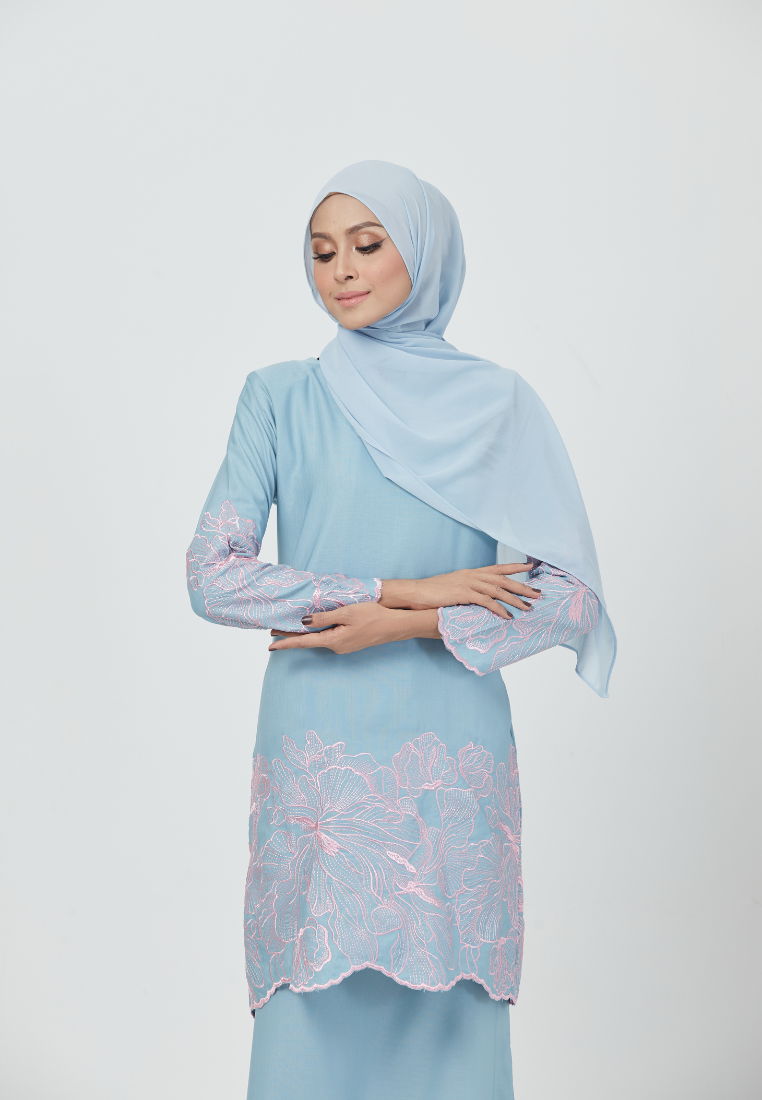 Rosey Kurung | Baby Blue