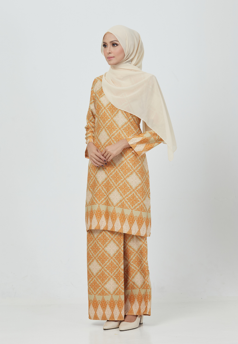 The Emerald Kurung | Orange