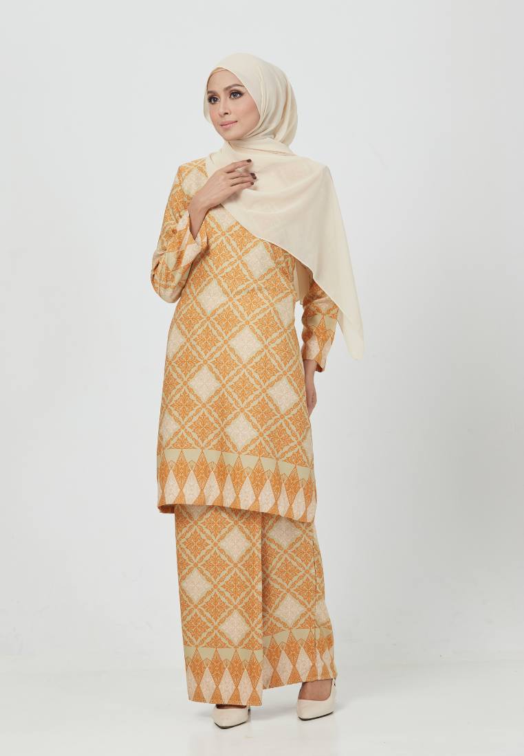 The Emerald Kurung | Orange