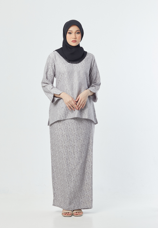 Khaleeda Kurung Kedah | Grey