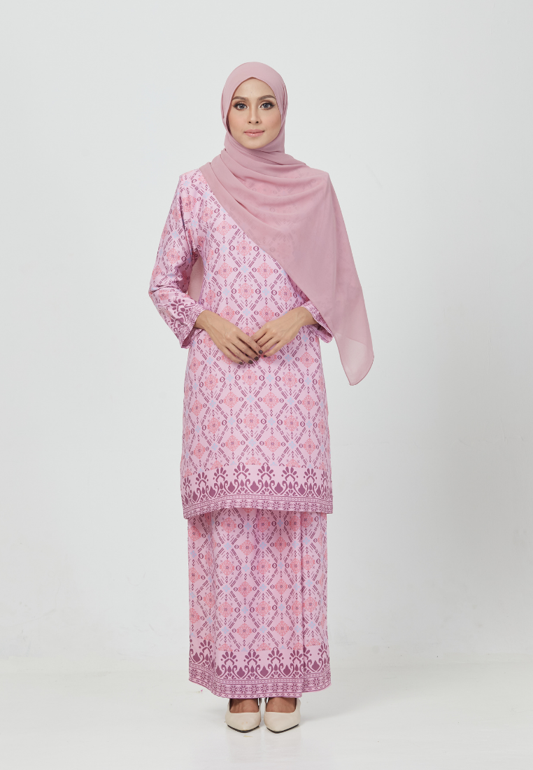 The Emerald Kurung | Pink