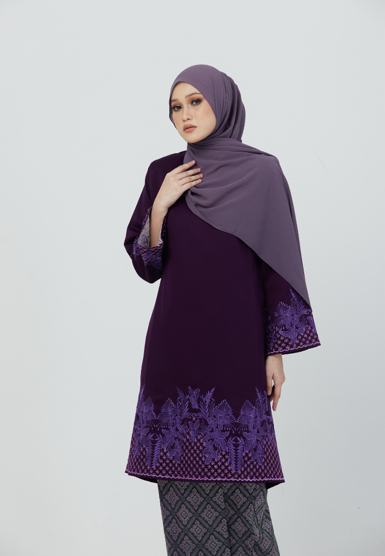 Kurung Gemersek | Dark Purple