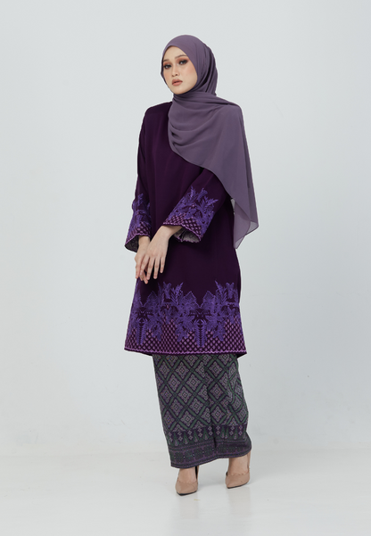 Kurung Gemersek | Dark Purple