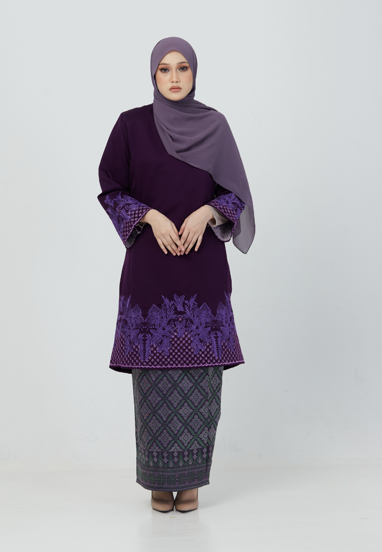 Kurung Gemersek | Dark Purple