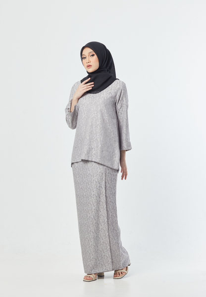 Khaleeda Kurung Kedah | Grey