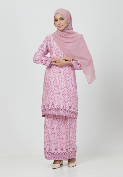 The Emerald Kurung | Pink