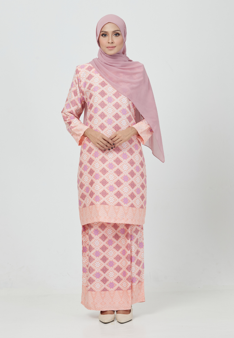 The Emerald Kurung | Light Pink