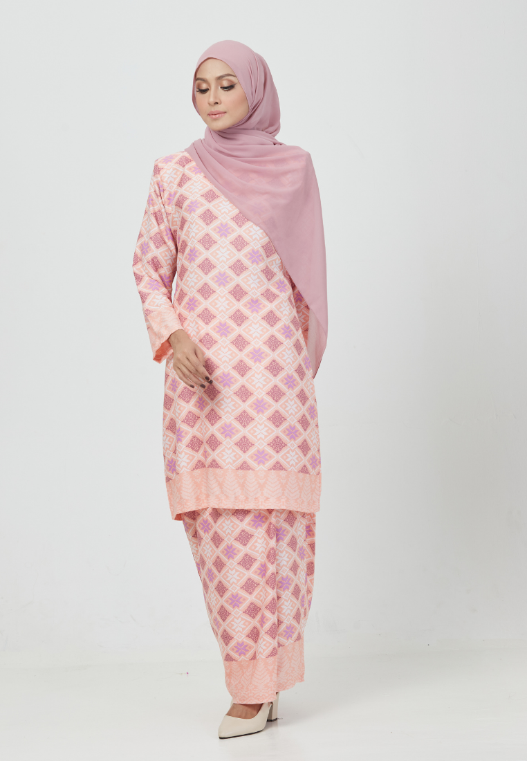 The Emerald Kurung | Light Pink