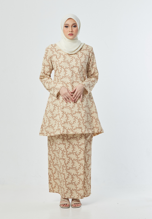 The Khaleesa Kurung | Beige