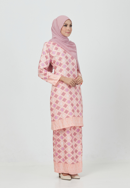 The Emerald Kurung | Light Pink