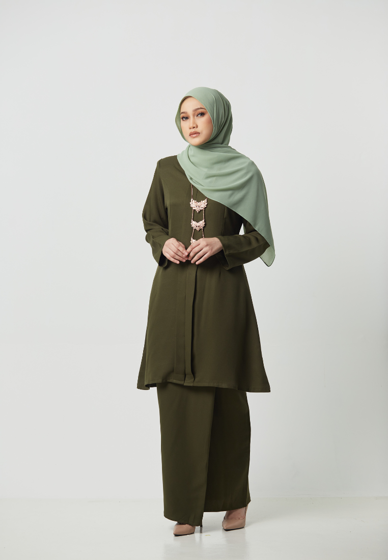 Kebaya Anggun - Army Green