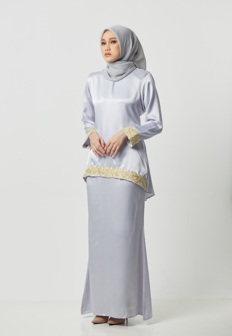 Kurung Moleq - Light Grey