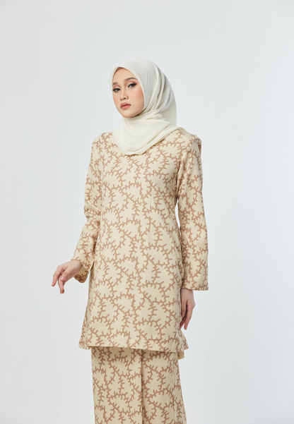 The Khaleesa Kurung | Beige