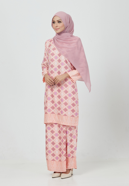 The Emerald Kurung | Light Pink