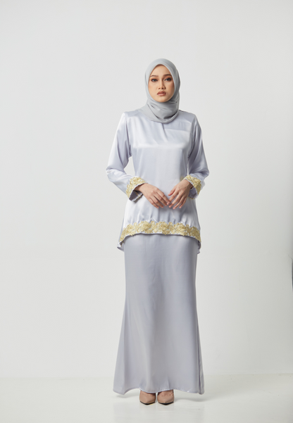 Kurung Moleq - Light Grey