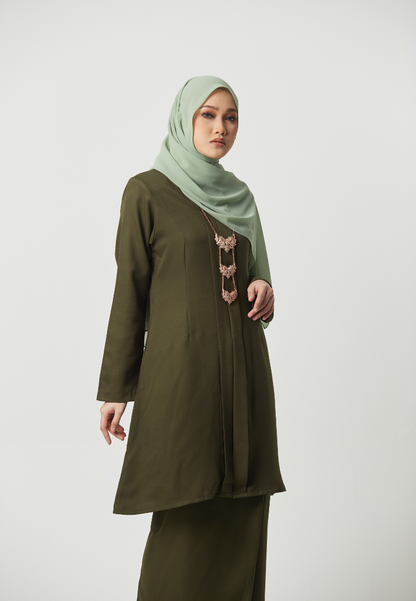 Kebaya Anggun - Army Green