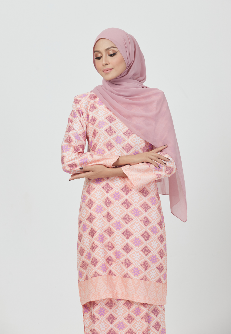 The Emerald Kurung | Light Pink