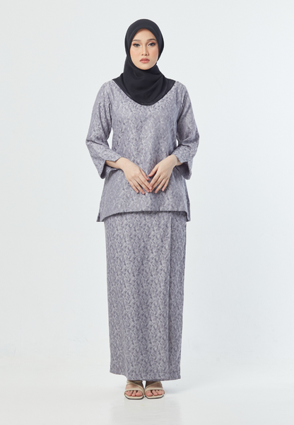 Khaleeda Kurung Kedah | Dark Grey