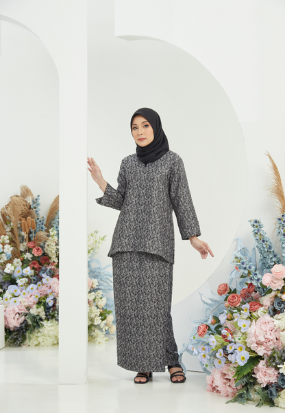 Khaleeda Kurung Kedah | Black