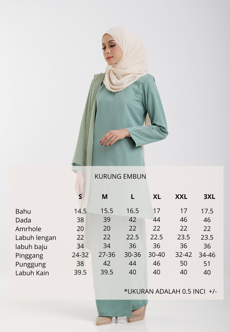 Kurung Embun - Beige