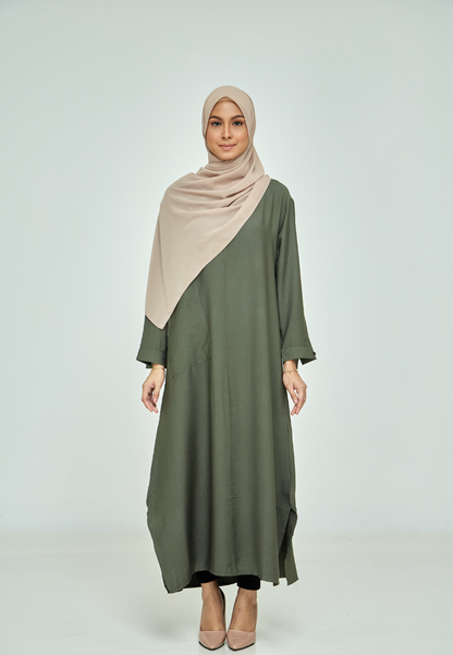 D'Lara Tunic Blouse - Army Green