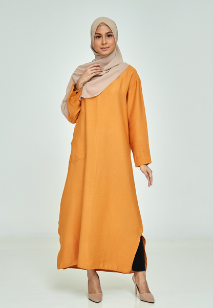 D'Lara Tunic Blouse - Mustard